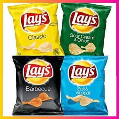 Lay'S Lays Potato Chips 184Gr Kripik Kentang Import Usa
