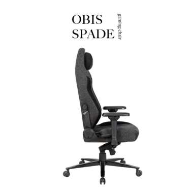 Obis Spade Gaming Chair - Kursi Gaming Regular / Q - Fabric Black