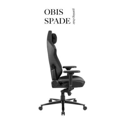 Obis Spade Gaming Chair - Kursi Gaming Regular / Q - Leather Black