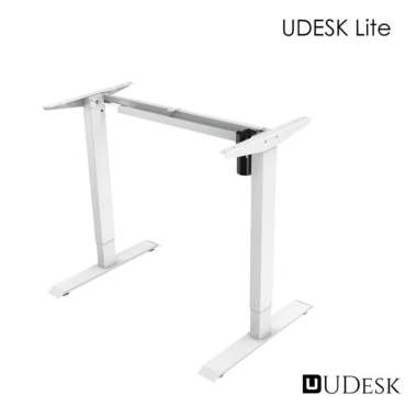 Standing Desk Sit Stand Adjustable Electric Automatic Frame UDESK Lite Putih