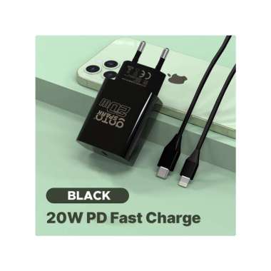 Goto Spark Charger Fast Charging Adaptor Casan Charge Hp Iphone Type C BLACK