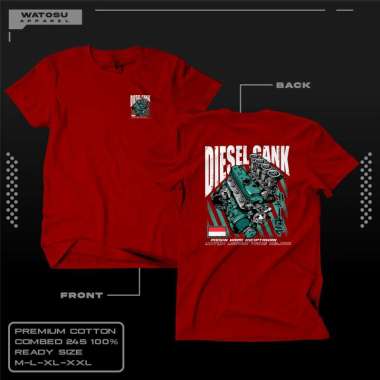 KAOS DISTRO DISEL GANK COTTON COMBED 24S LEBIH TEBAL ADEM NYAMAN DI PAKAI DAYA SERAP KERINGAT TINGGI