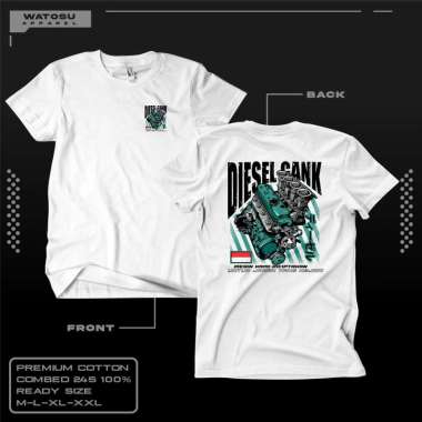 KAOS DISTRO DISEL GANK COTTON COMBED 24S LEBIH TEBAL ADEM NYAMAN DI PAKAI DAYA SERAP KERINGAT TINGGI