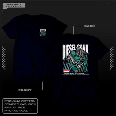 KAOS DISTRO DISEL GANK COTTON COMBED 24S LEBIH TEBAL ADEM NYAMAN DI PAKAI DAYA SERAP KERINGAT TINGGI