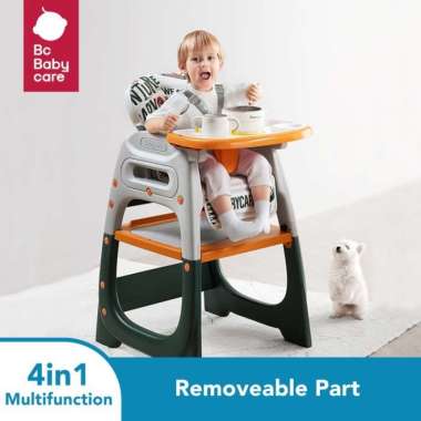 ZS BC BABYCARE KURSI MAKAN BAYI PORTABLE BABY HIGH CHAIR MEJA LIPAT - Hijau Hijau