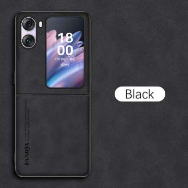 Casing OPPO FIND N2 Case OPPO FIND N2 Softcase Leather Premium FIND N2 FLIP HITAM
