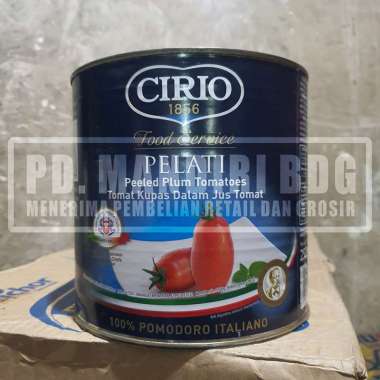CIRIO PEELED TOMATO 2500 GR PELATI PLUM TOMAT KUPAS