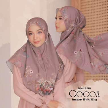 Hijabwanitacantik - Instan Baiti Ery BM45.58 Cocoa | Hijab Instan | Jilbab Instan
