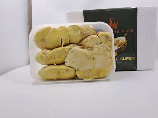 King Fruit Durian Lokal Medan Premium 800 Gram Duren Frozen Kupas 3 Pack