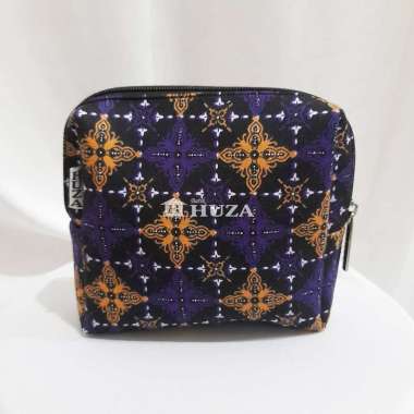 Pouch Make Up Batik Kotak Kecil - Batik Huza 2
