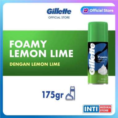 GILLETTE - SHAVING FOAM 175g Gilette Krim Cukur Jenggot Kumis Gillete Lemon Lime