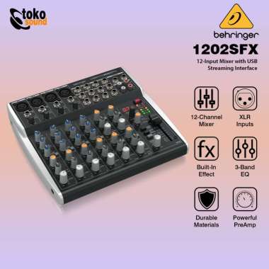Behringer Xenyx 1202SFX 1202 SFX - 12 Input Mixer Analog With Multi FX