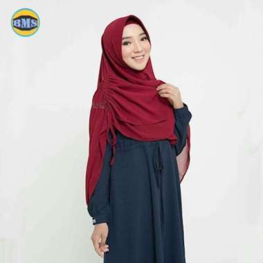 KHIMAR KERUT ZANITA / BERGO INSTAN / JILBAB SYARI MAROON