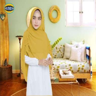 KHIMAR KERUT ZANITA / BERGO INSTAN / JILBAB SYARI KUNYIT