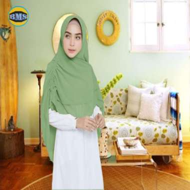 KHIMAR KERUT ZANITA / BERGO INSTAN / JILBAB SYARI MINT