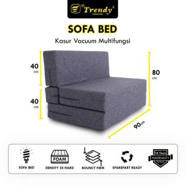 Trendy Paradiso Sofa Bed 90x200x20 cm - Kasur Busa Lipat Multifungsi