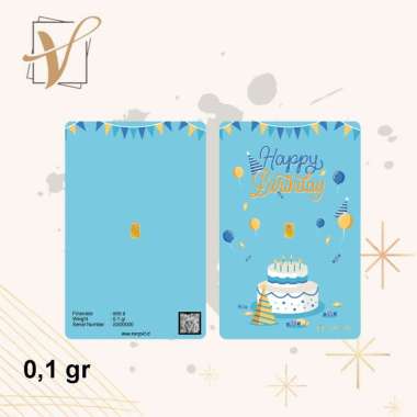 StarGold Mini Logam Mulia Series Birthday 2 0.1 Gram