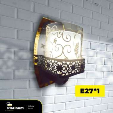 Lampu Tempel Dinding Hias Minimalis List Emas Gold Klasik Ukir Kupu