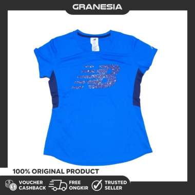 New Balance Accelerate W Tee WT73129|Baju Olahraga Fitness Kaos Gym L