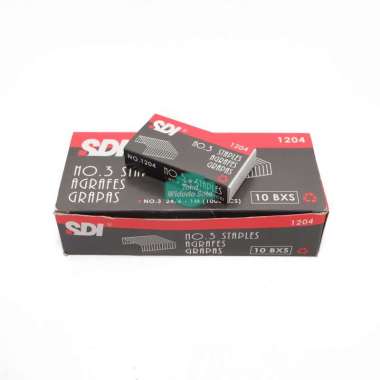 Isi Stapler Besar SDI 1204 No 3 24/6 Staples Refill Stapler - 1 Box Isi 10 Pack Kecil