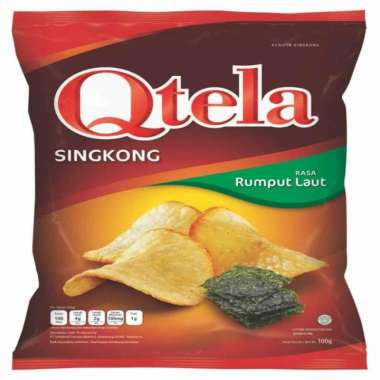 QTELA keripik singkong rasa rumput laut 100gr