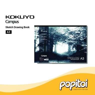 Kokuyo Campus Sketch Drawing Book Buku Gambar Sketsa A4 A3 Tebal A3