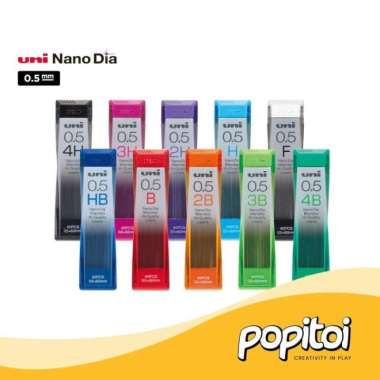 UNI NANO DIA Pencil Lead Refill 0.5 mm Isi Pensil Mekanik Pilot Zebra 4H
