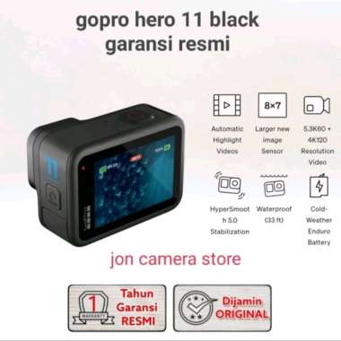 GOPRO HERO 11 BLACK GARANSI RESMI & ORIGINAL , HERO11 BLACK