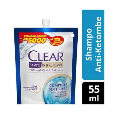 Promo Harga CLEAR Shampoo Complete Soft Care 55 ml - Blibli