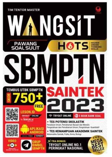 Buku Wangsit (Pawang Soal Sulit) Hots Utbk Sbmptn Saintek 2023