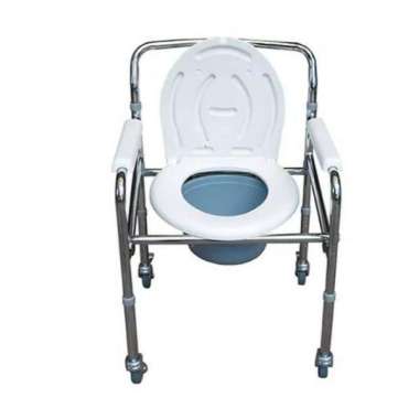 Commode chair dengan roda kursi bab