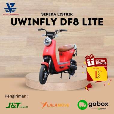 (PROMO) Sepeda Listrik Uwinfly DF8 Lite Sepeda Motor Kekinian Battery 48V/12AH