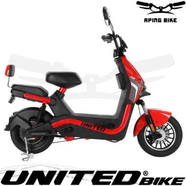 Sepeda Listrik United SALVADOR SE E-Bike MOPED Merah