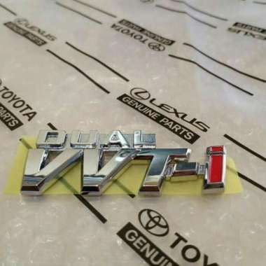 Emblem Tulisan Dual Vvti Original
