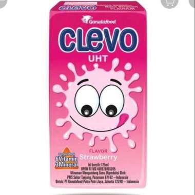 Susu UHT Clevo 125ml Strawberi