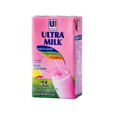 Ultramilk Susu UHT 125ml Strawberi