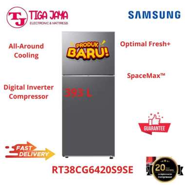 SAMSUNG RT38CG6420S9SE393 L KULKAS 2 PINTU DIGITAL INVERTER KULKAS SAMSUNG INVERTER RT38