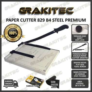 paper cutter f4 / b4 ( alat potong kertas ) pemotong kertas Multicolor