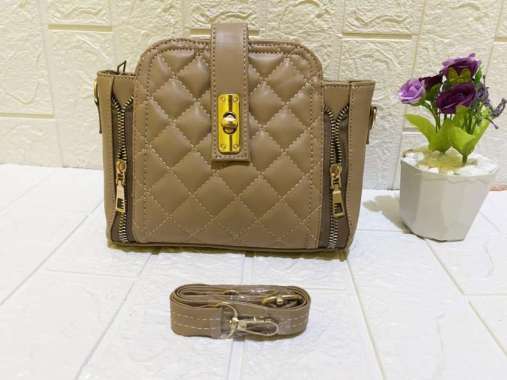 TAS SELEMPANG WANITA / SLING BAG WANITA MOCCA BAGUS DS0006