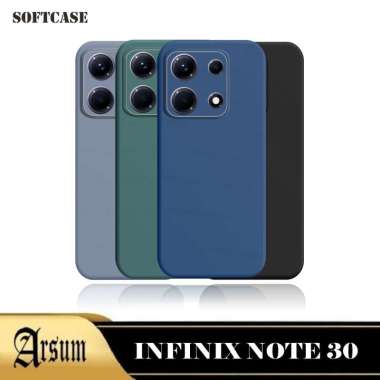 INFINIX NOTE 30 Softcase Silicon Warna INFINIX NOTE 30 HITAM