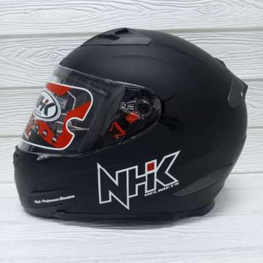 HELM NHK RX 9 SOLID BLACK DOFF FULL FACE RX9 M