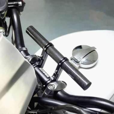 Breket Stand Holder Carbon Stang Hp Gps Sepeda & Motor Adv Pcx Xabre - Hitam TERBAIK Multicolor