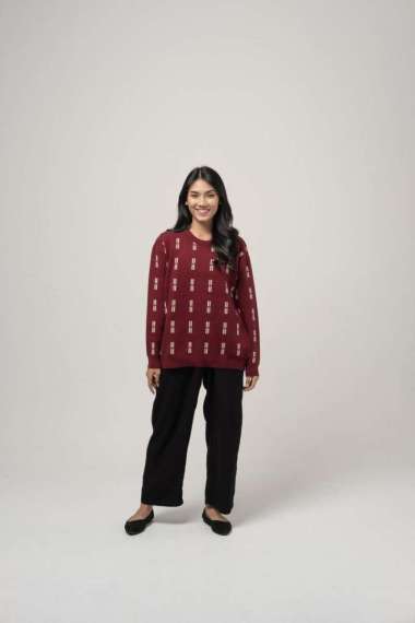 Dama Kara Gayatri Sweater Maroon