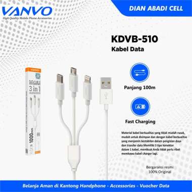 Kabel Data Vanvo KDVB-510 3in1 Connector
