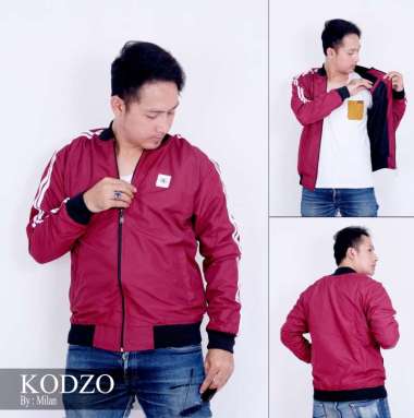 KODZO Jaket bomber Jaket pria jaket waterproof Marron L
