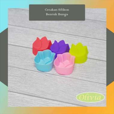 Cetakan Jelly / Agar-agar Silikon Bentuk Bunga 3