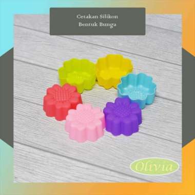 Cetakan Jelly / Agar-agar Silikon Bentuk Bunga 4