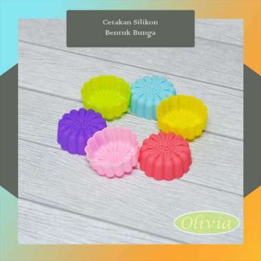 Cetakan Jelly / Agar-agar Silikon Bentuk Bunga 5