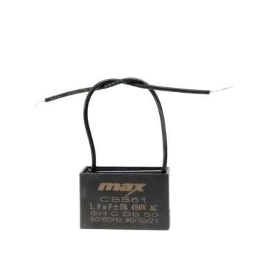 Kapasitor 1,8uF 450v Segi Kipas Angin Hitam