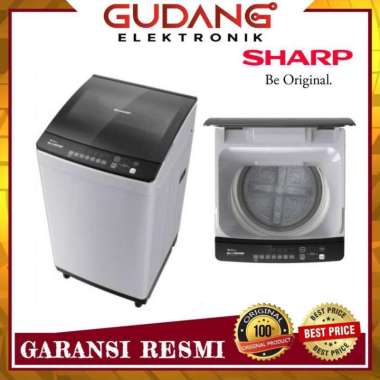 MESIN CUCI 1 TABUNG SHARP ES-M9000T-GG TOP LOADING SHARP ES-M9000 9KG